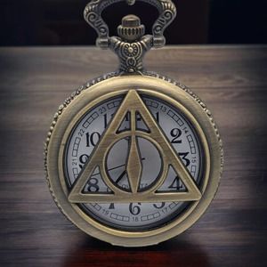 Harry Potter Pocket Watch NEW Gift Deathly Hallows